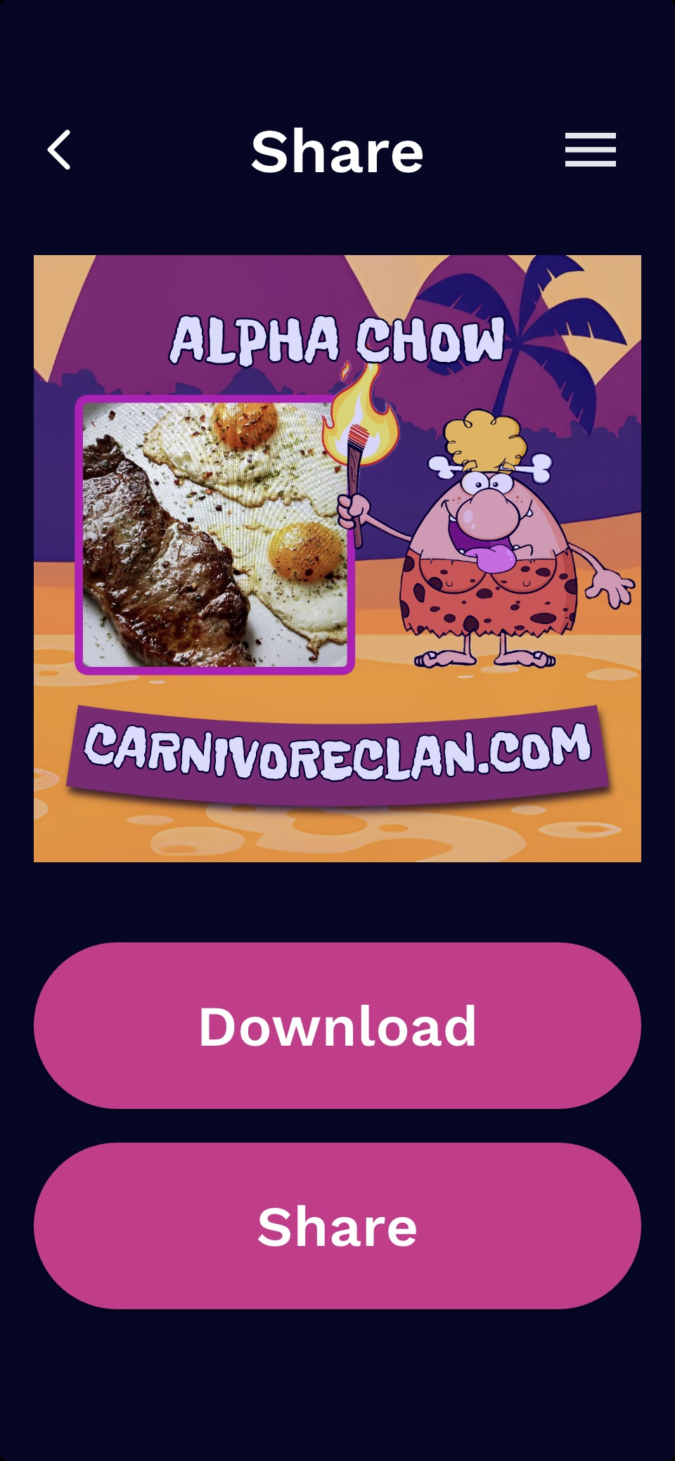 CarnivoreClan.com Fun Food And Fitness Tracker With A Touch Of Savagery.